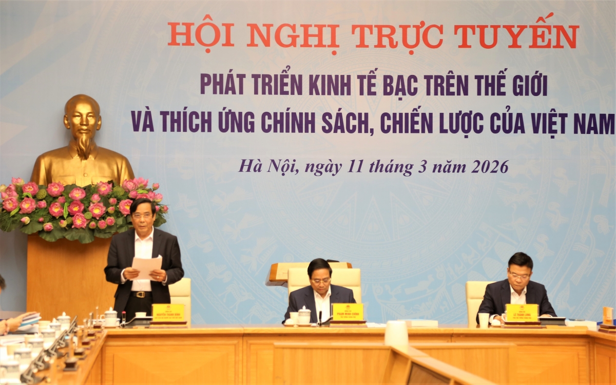 Chủ tịch Hội NCT Việt Nam Nguyễn Thanh Bình báo cáo tại Hội nghị