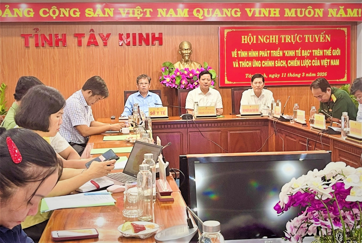 Quang cảnh Hội nghị tại điểm cầu tỉnh Tây Ninh