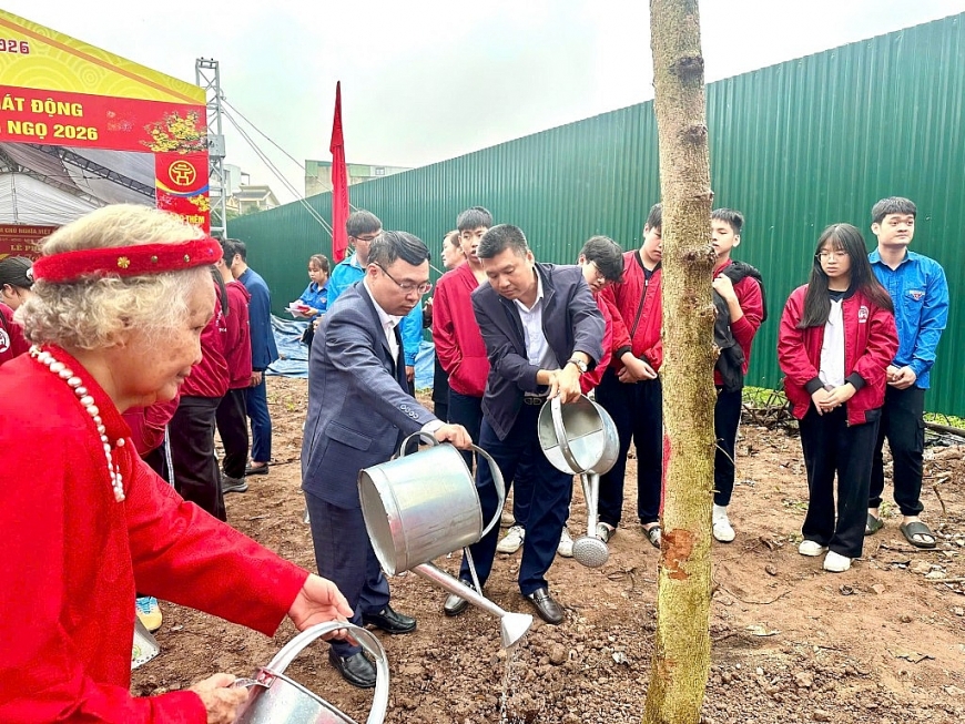 NCT xã Thanh Trì tham gia “Tết trồng cây đời đời nhớ ơn Bác Hồ” Xuân Bính Ngọ 2026.