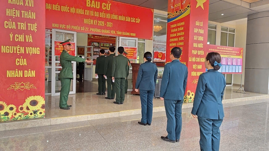 Quảng Ninh: Đến 11h30, gần 90% cử tri đã hoàn thành quyền bầu cử