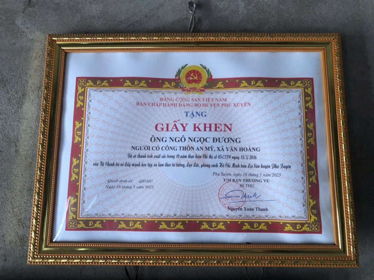 Cựu chiến binh U90 tự nguyện hiến đất, mở rộng con ngõ