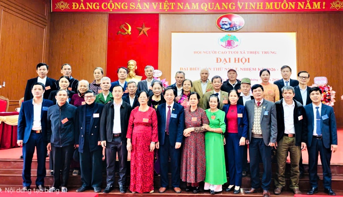 Ban Chấp hành Hội NCT xã Thiệu Trung nhiệm kỳ 2026-2031