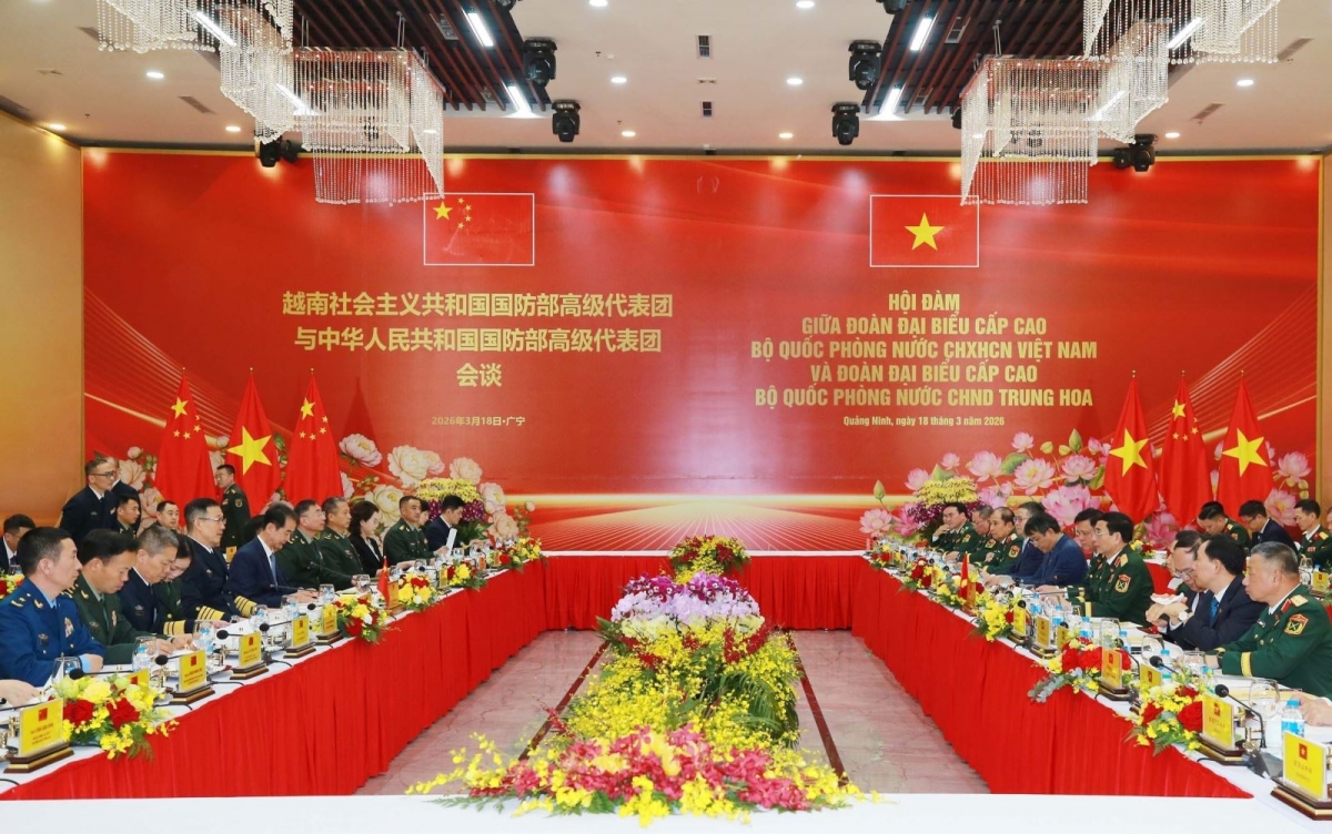 Hội đàm giữa Bộ trưởng Quốc phòng hai nước.