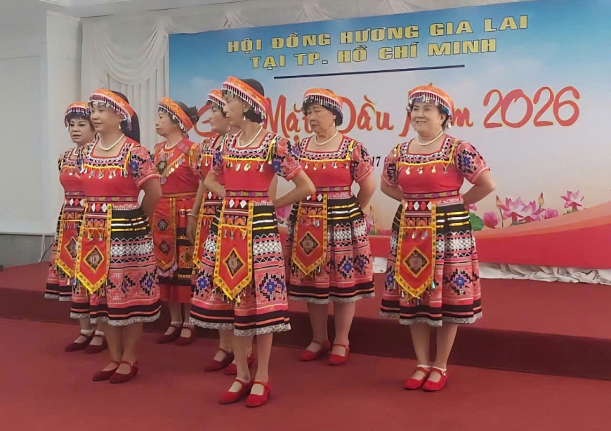 Điệu múa vùng cao - nơi ký ức Gia Lai sống lại giữa Sài Gòn.