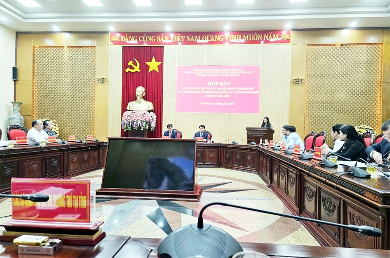 Ninh Bình thông tin kết quả bầu cử đại biểu Quốc hội khóa XVI và HĐND các cấp, nhiệm kỳ 2026-2031