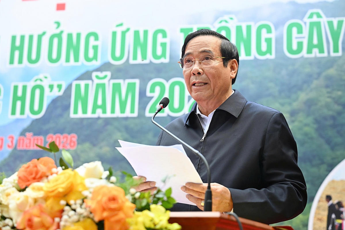 Chủ tịch Nguyễn Thanh Bình phát biểu tại Lễ phát động