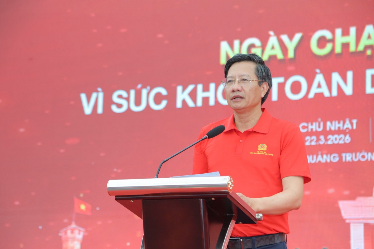 Phó Chủ tịch Thường trực UBND thành phố Lê Anh Quân phát biểu tại sự kiện.