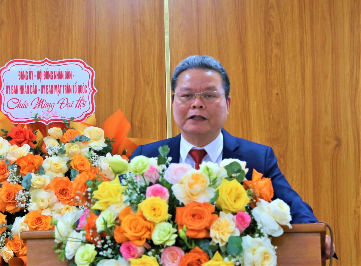 Ông Phạm Huy Giáp phát biểu