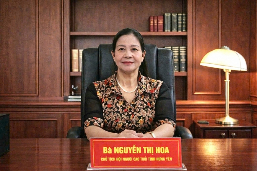 Bà Nguyễn Thị Hoa, Chủ tịch Hội NCT tỉnh Hưng Yên.