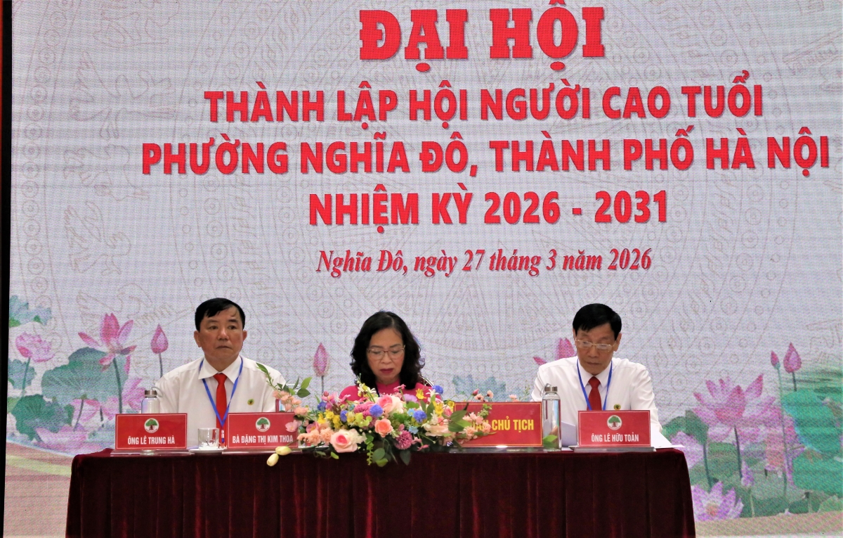 Đại hội thành lập Hội NCT phường Nghĩa Đô: Khởi đầu mới, kỳ vọng mới