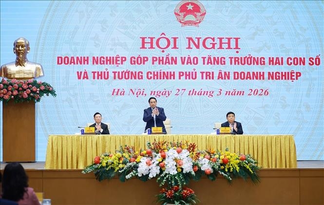 Thủ tướng Phạm Minh Chính chủ trì Hội nghị Doanh nghiệp góp phần vào tăng trưởng hai con số và Thủ tướng Chính phủ tri ân doanh nghiệp