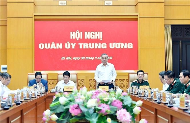 Tổng Bí thư Tô Lâm, Bí thư Quân ủy Trung ương phát biểu