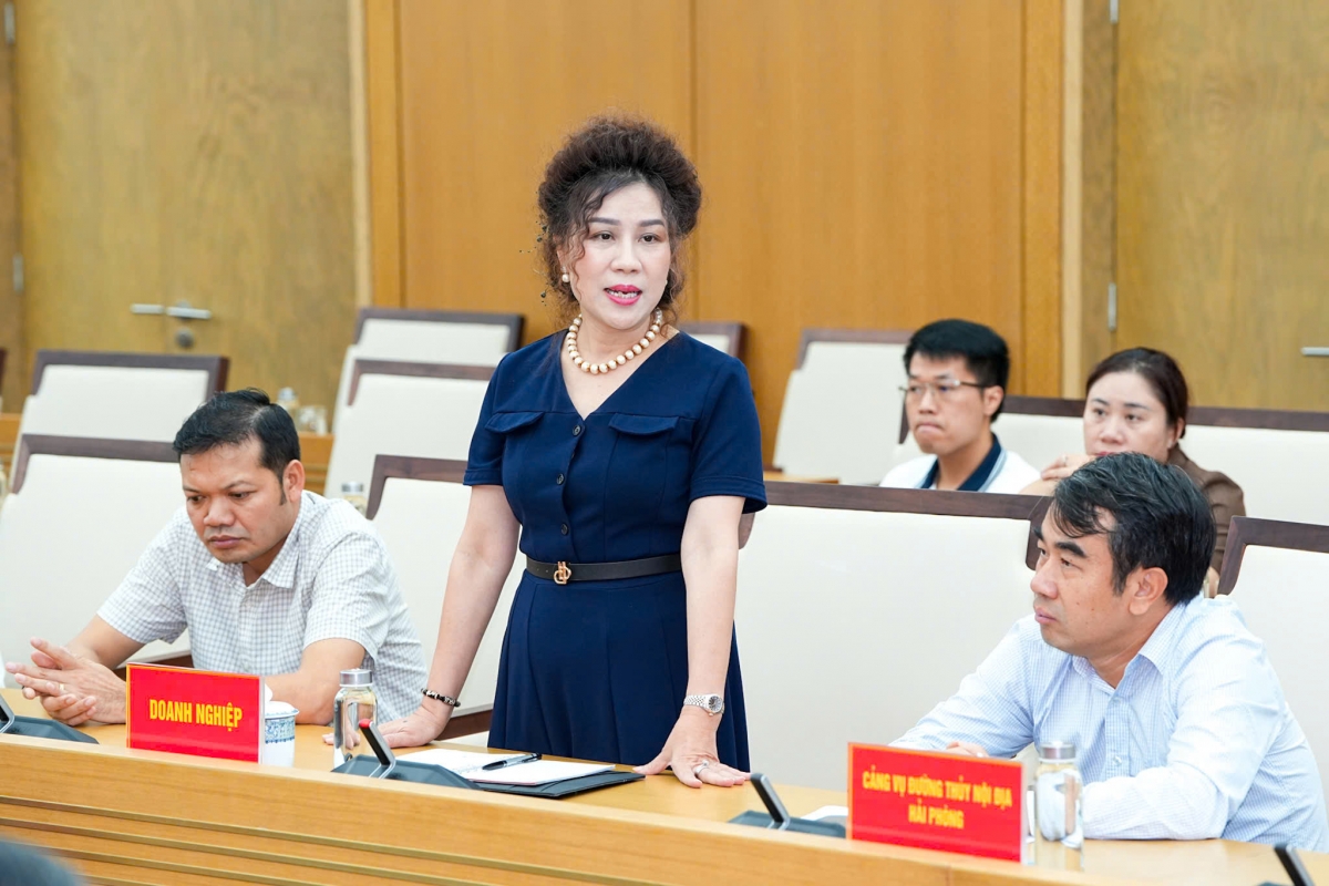 Đại diện doanh nghiệp phát biểu tại Hội nghị.