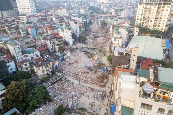 trong phạm vi dự án đường Vành đai 2,5 đoạn Cầu Giấy - Khu đô thị mới Dịch Vọng