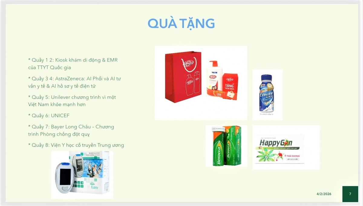 Quà tặng cho NCT tham gia chương trình