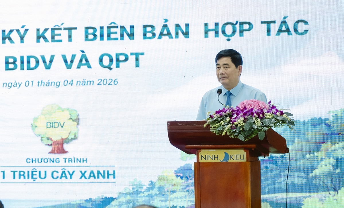 BIDV và QPT hợp tác trồng 240.000 cây xanh  tại Đồng bằng sông Cửu Long