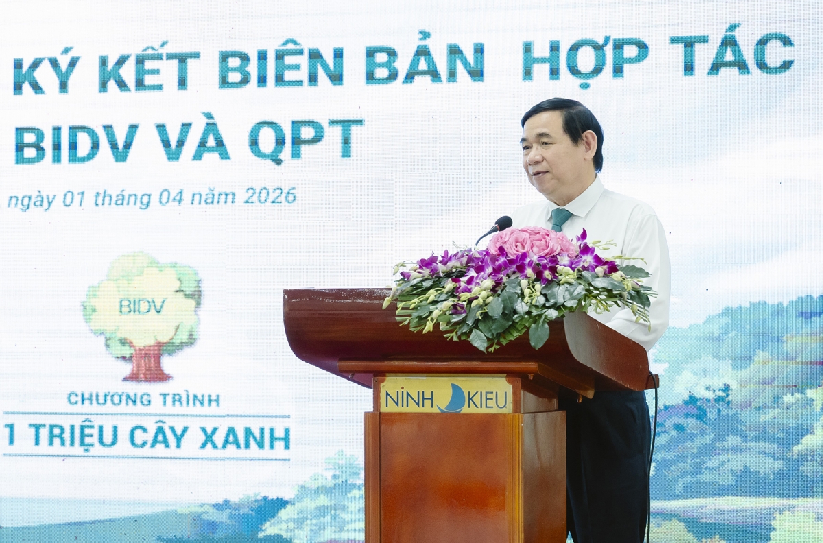 BIDV và QPT hợp tác trồng 240.000 cây xanh  tại Đồng bằng sông Cửu Long