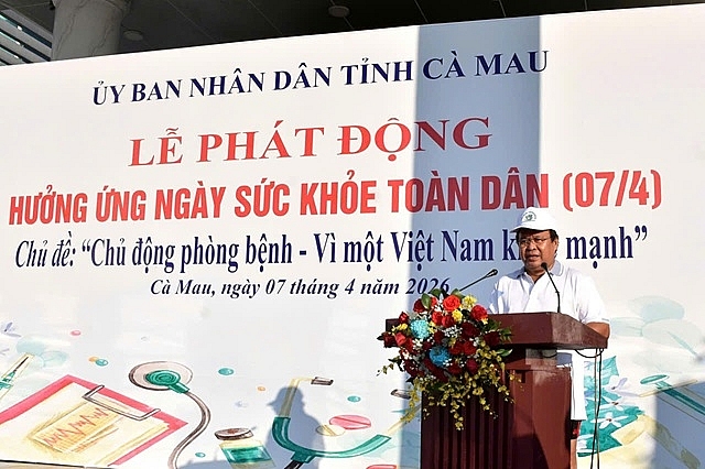 Ông Nguyễn Minh Luân, Phó Chủ tịch UBND tỉnh, phát biểu tại buổi lễ