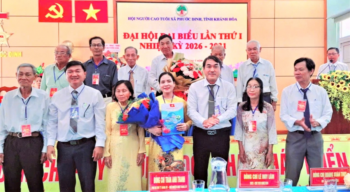 Ban Chấp hành Hội NCT xã Phước Dinh ra mắt Đại hội