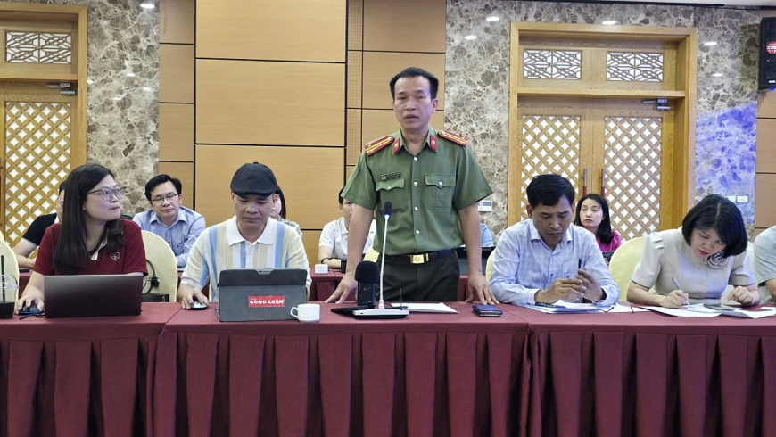 Đại diện lãnh đạo Sở Công an Quảng Ninh, thông tin về công tác đảm bảo ANTT trong Tuần văn hóa, thể thao, du lịch tỉnh Quảng Ninh chào hè 2026 .