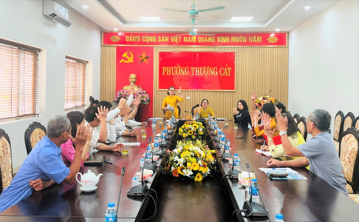 Hội nghị Ban Chấp hành Hội NCT phường Thượng Cát lần thứ nhất