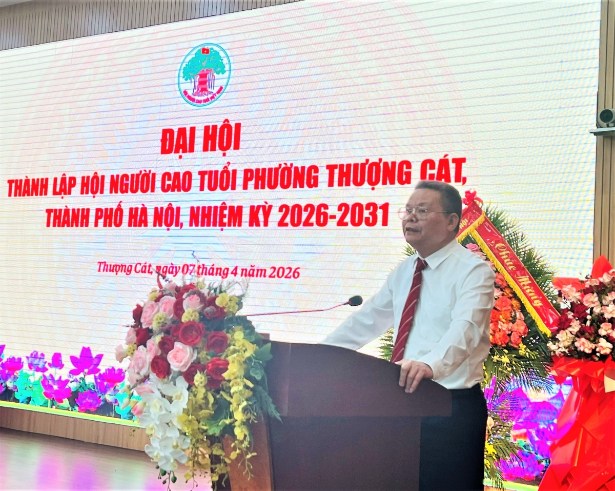 Ông Phạm Huy Giáp phát biểu