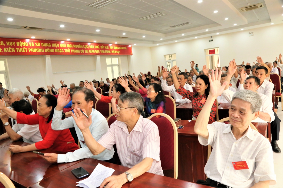 Đại hội biểu quyết bầu Ban Chấp hành Hội NCT phường