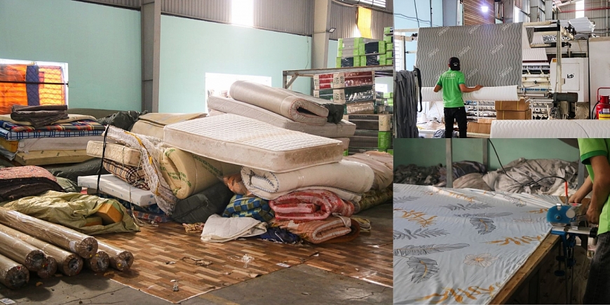 Giải quyết bài toán nệm cũ gây ô nhiễm môi trường