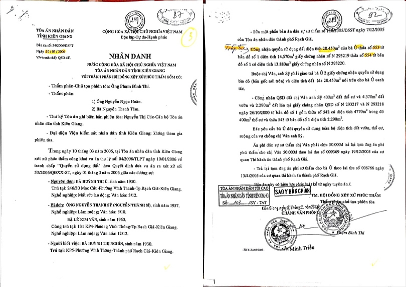 Người cao tuổi đề nghị tái thẩm vụ tranh chấp đất đai kéo dài hơn 20 năm