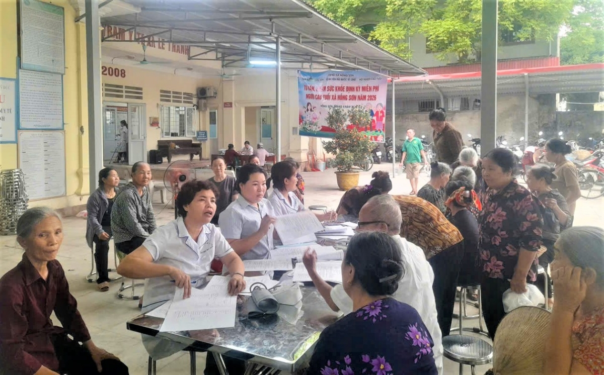 Xã Hồng Sơn, Hà Nội: Thiết thực chăm sóc sức khỏe người cao tuổi từ cơ sở