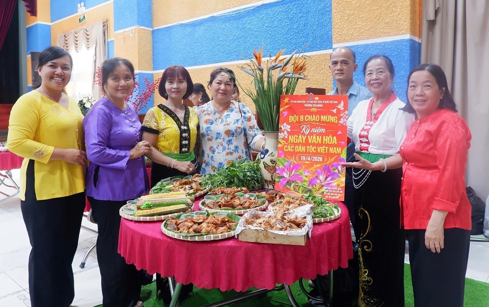 Phường Tân Hưng lan tỏa bản sắc văn hóa dân tộc qua ẩm thực và giao lưu cộng đồng