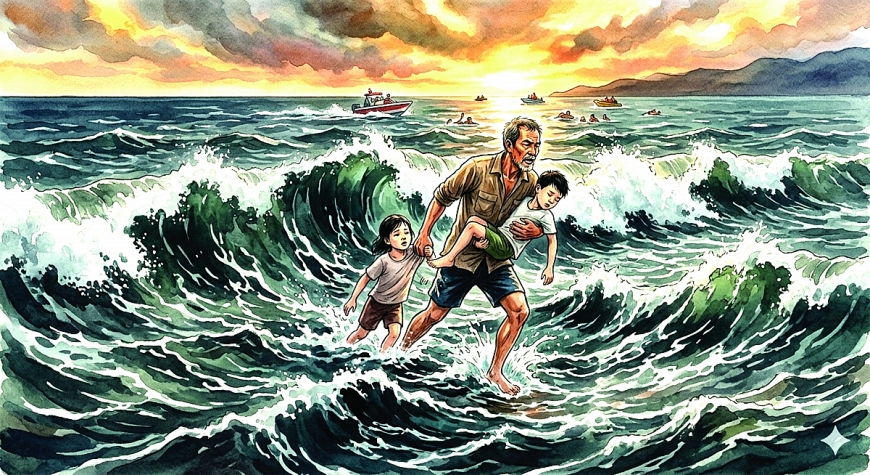 vỗ về bờ cát hiền hòa