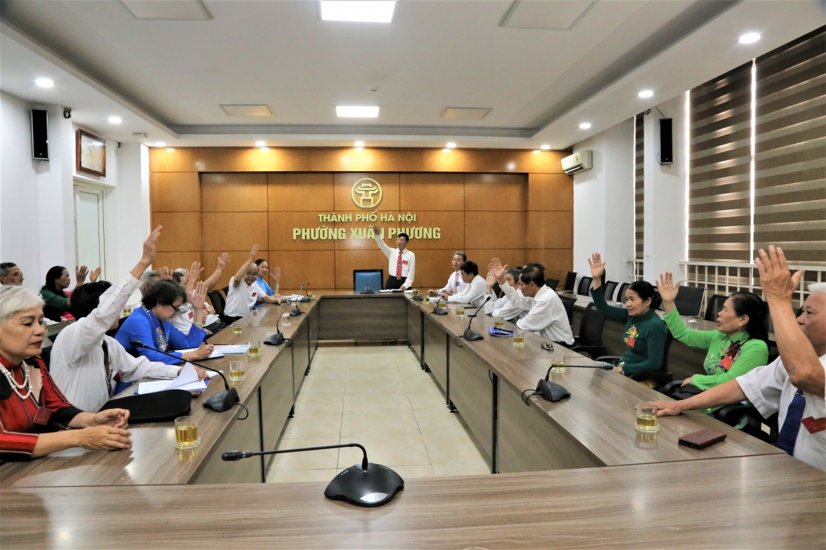 Hội nghị Ban Chấp hành Hội NCT phường Xuân Phương lần thứ nhất