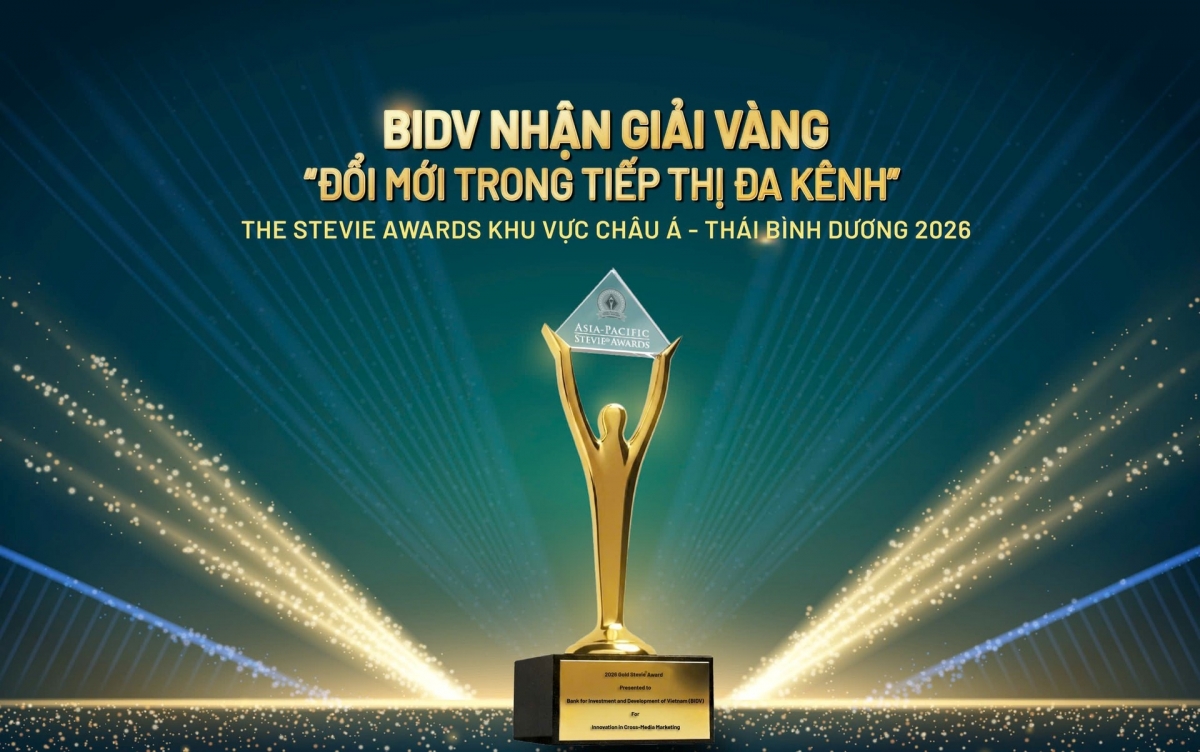 BIDV đạt giải Vàng The Stevie Awards về truyền thông giáo dục tài chính