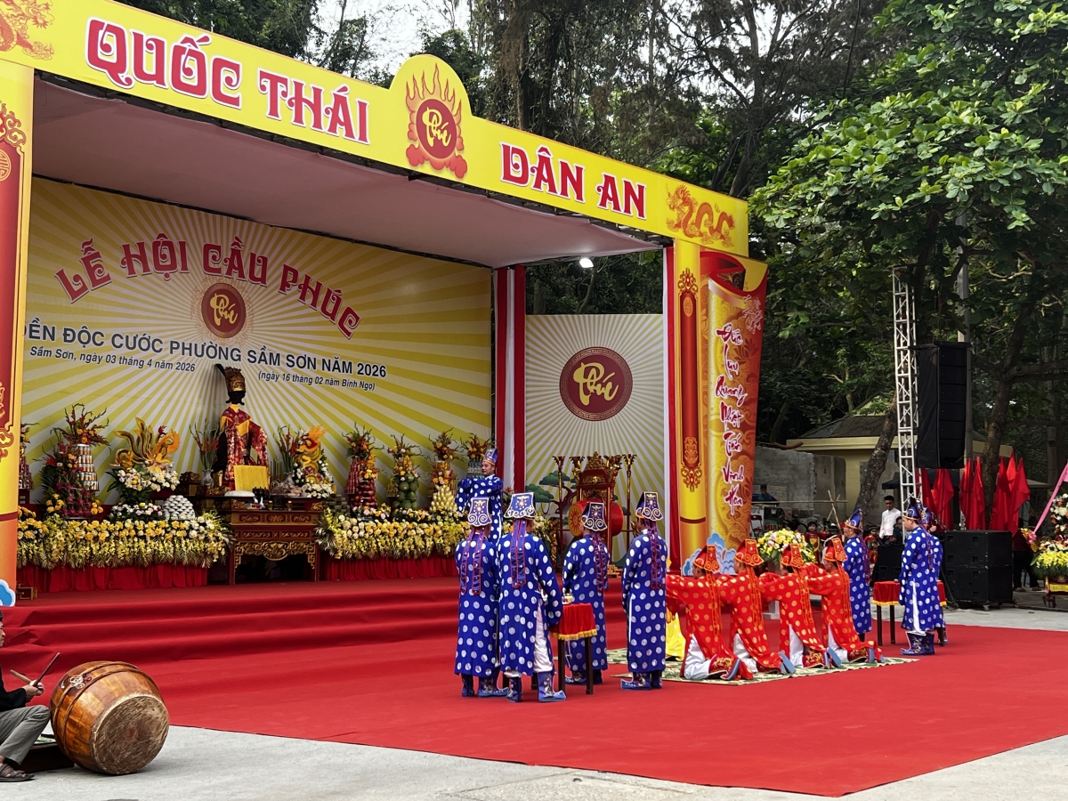 Lễ hội Cầu Phúc Đền Độc Cước (phường Sầm Sơn) ngày 03/4/2026