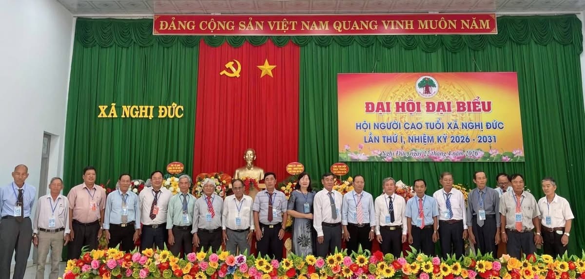 BCH Hội Người cao tuổi xã Nghị Đức nhiệm kỳ mới ra mắt Đại hội