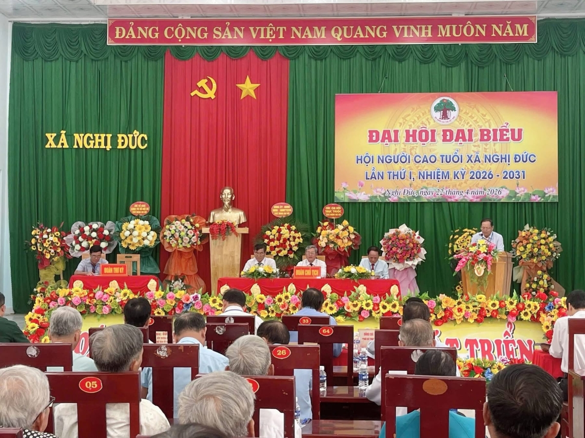 BCH Hội Người cao tuổi xã Nghị Đức nhiệm kỳ mới ra mắt Đại hội