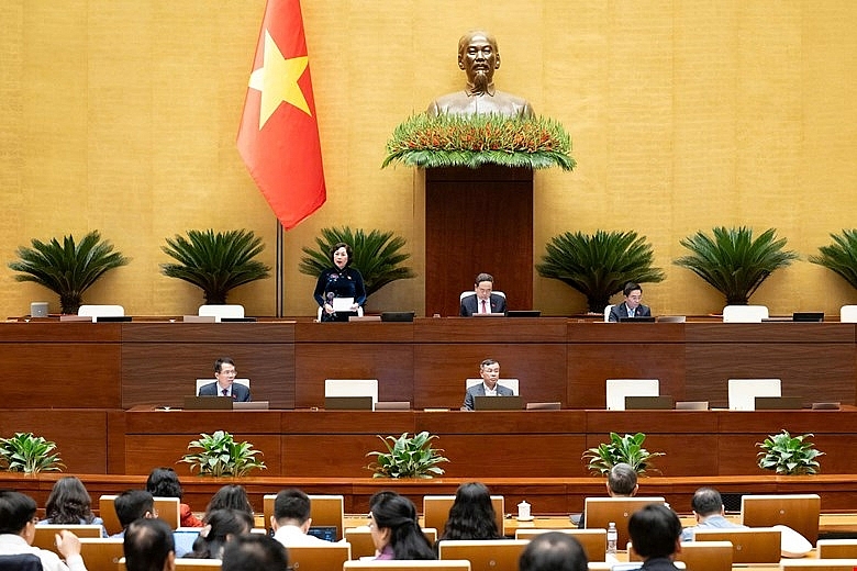 Toàn cảnh phiên thảo luận tại Quốc hội.