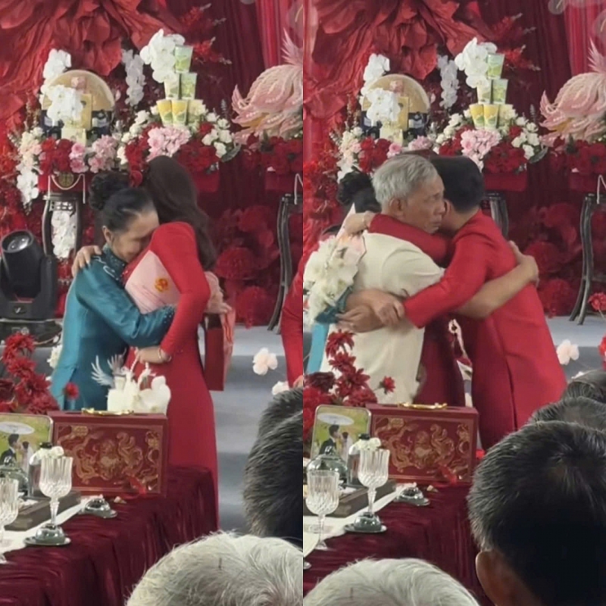 Sau hơn 20 năm nuôi cháu gái lớn khôn, ông Chắt, Bà Hoa đã đợi được đến ngày cháu lên xe hoa bước vào cuộc sống mới trong niềm xúc động của ông bà và họ hàng 2 bên.