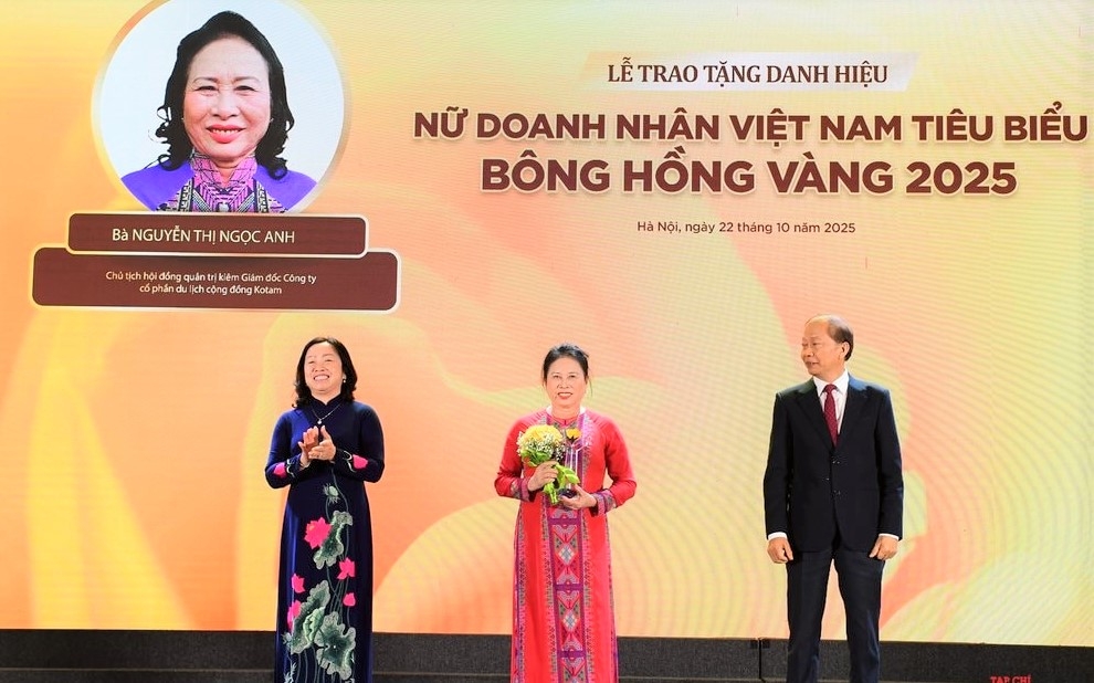 Bà Nguyễn Thị Ngọc Anh được tôn vinh doanh nhân nữ tiêu biểu - Bông hồng vàng năm 2025