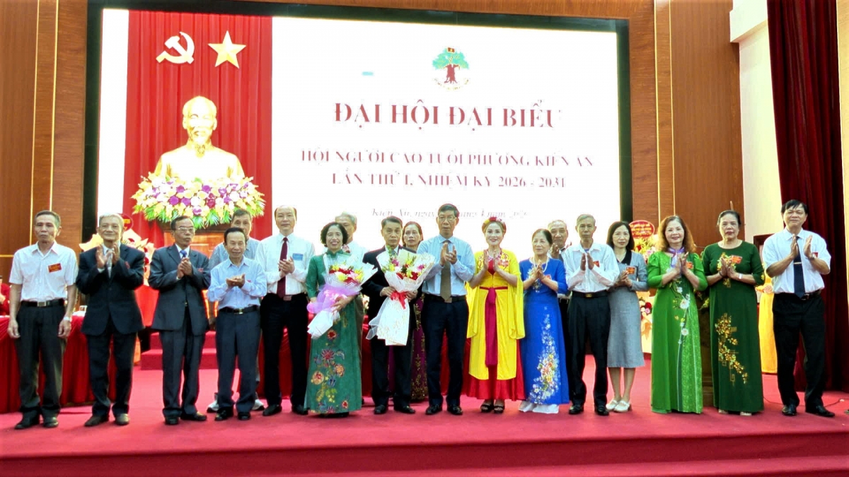 Ban Chấp hành Hội NCT phường Kiến An ra mắt Đại hội