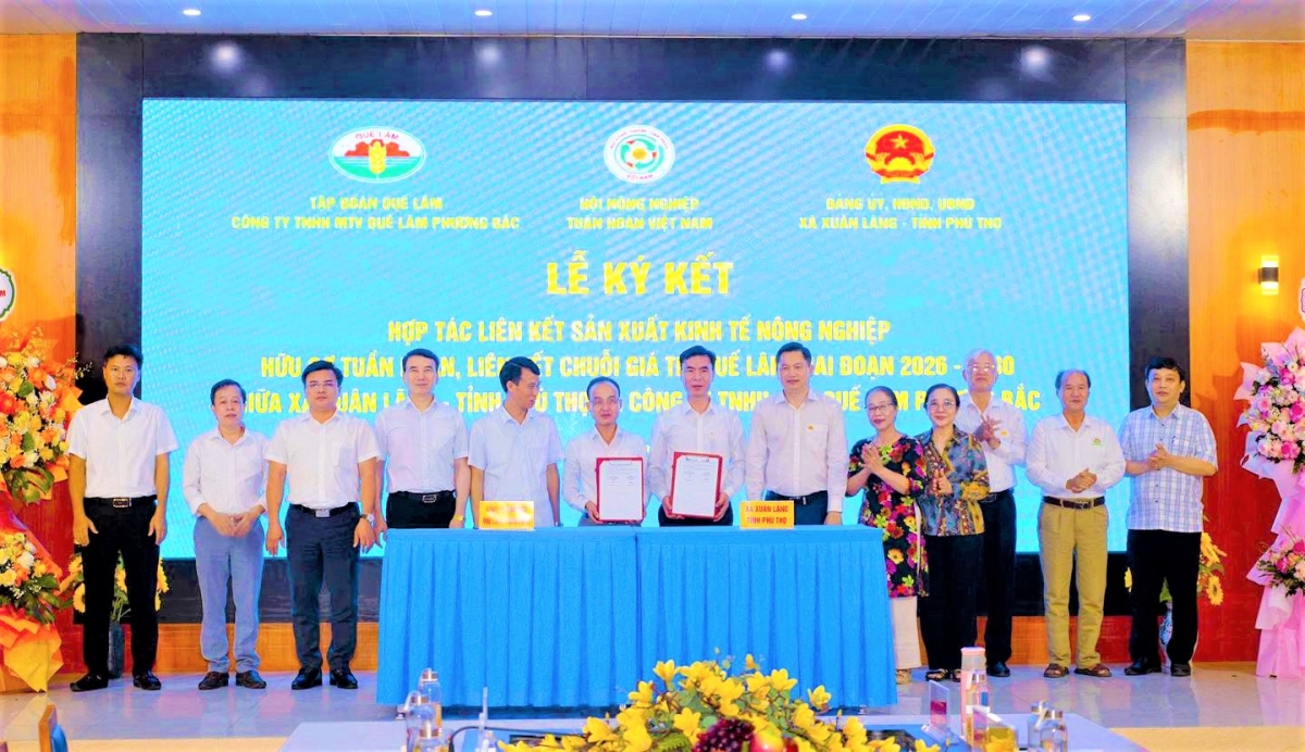 Tập đoàn Quế Lâm và xã Xuân Lãng (Phú Thọ) ký kết phối hợp