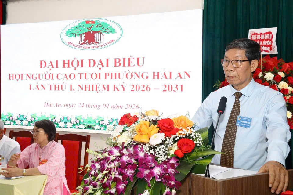 ông Lê Văn nhã - Chủ tịch Hội Người cao tuổi TP Hải Phòng