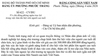 Phường Phước Thắng chủ động ngăn chặn tình trạng trục lợi khi làm thẻ hội viên người cao tuổi