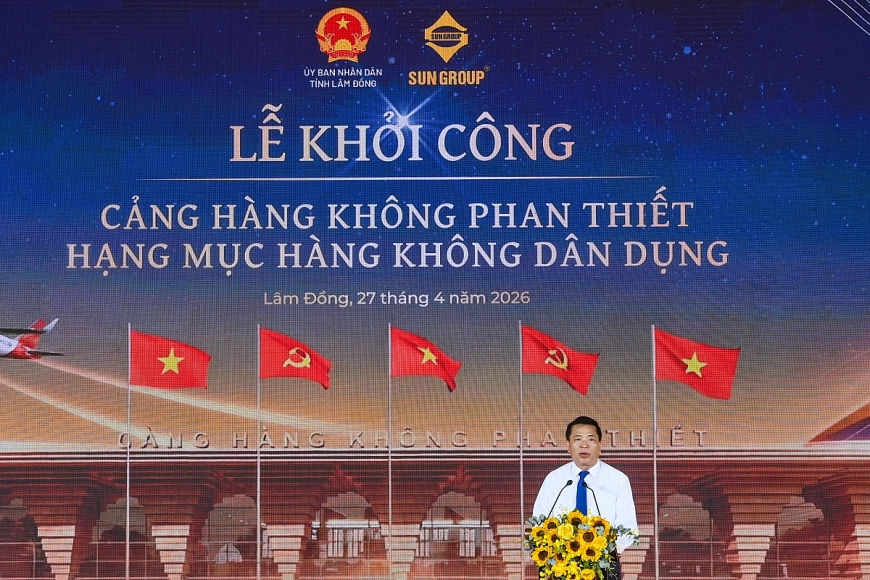 Ông Trần Hồng Minh, Ủy viên Ban Chấp hành Trung Ương Đảng, Bộ trưởng Bộ Xây dựng phát biểu tại sự kiện