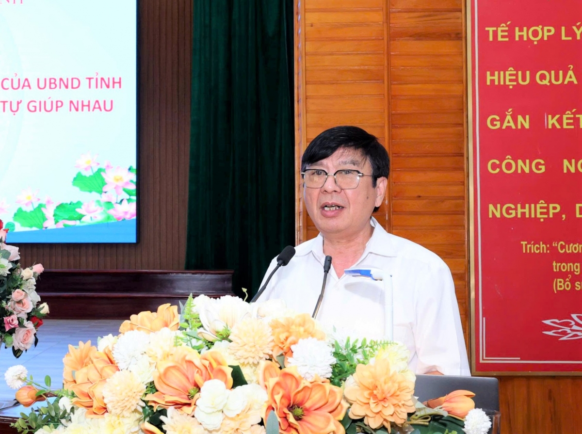 Ông Đinh Ngọc Hà phát biểu