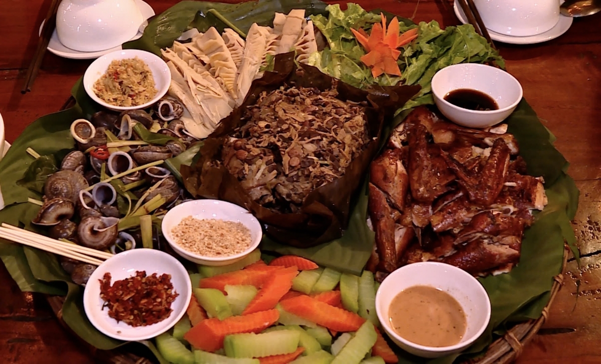 Ẩm thực tại Pù Luông là những món ăn mang đậm dấu ấn của núi rừng