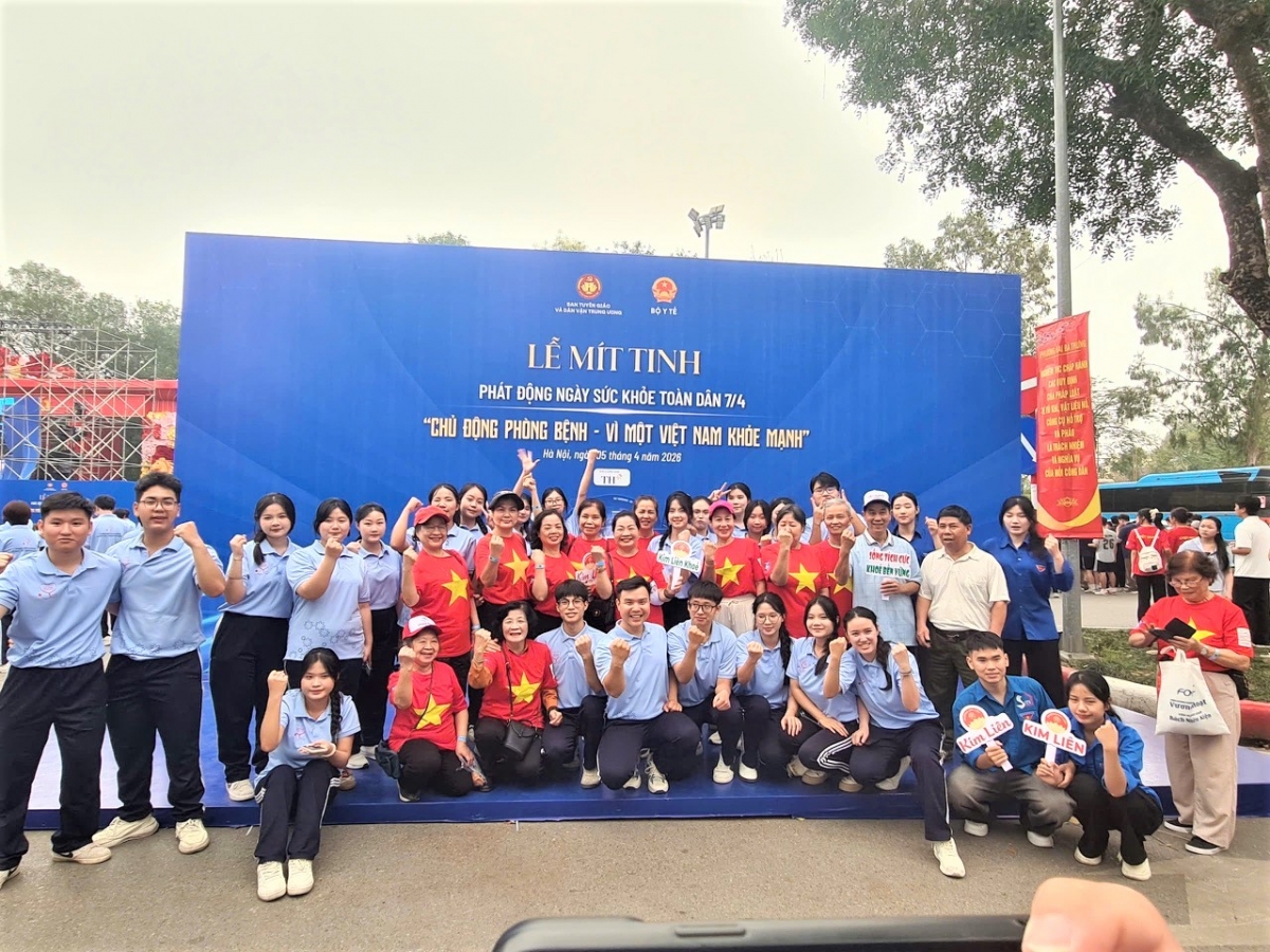 Đông đảo NCT TP Hà Nội tham gia Ngày hội sức khỏe toàn dân năm 2026