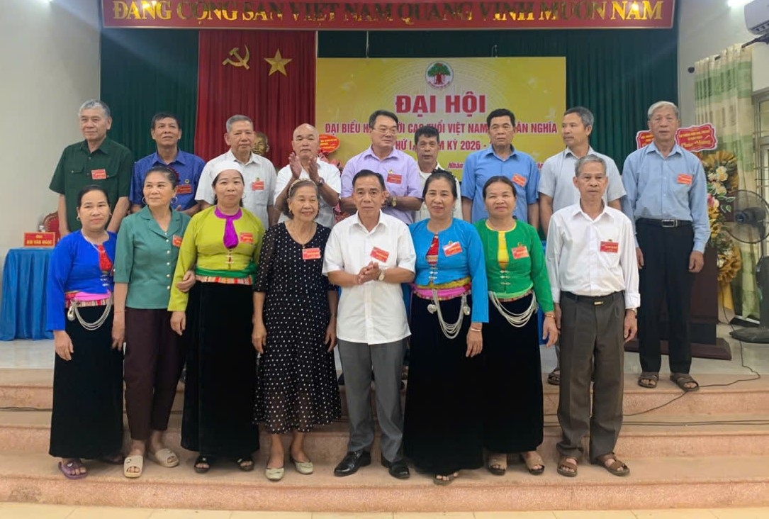 Ban Chấp hành khóa mới, nhiệm kỳ 2026-2031 Hội NCT xã Nhân Nghĩa, tỉnh Phú Thọ ra mắt Đại hội
