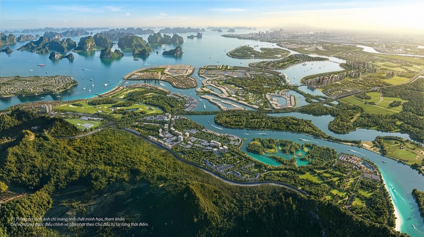 Vinhomes Global Gate Hạ Long dành riêng một hòn đảo 158 ha làm nơi nghỉ dưỡng cho thế hệ “tuổi vàng”. 